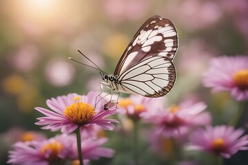 glasswinged maco flower butterfly tropical animal bloom blooming blossom closeup exotic insect macro nature wildlife