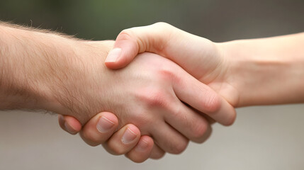 Symbolic Handshake Close-Up: A Respectful Farewell in an Exit Interview