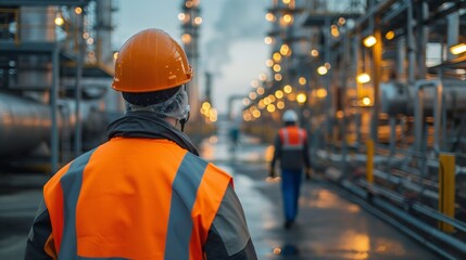 Employee wearing IoT device, tracking work progress, industrial