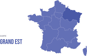 Infographie Carte France Grand Est