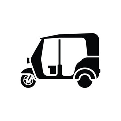 Fototapeta premium Tuk tuk vector icon