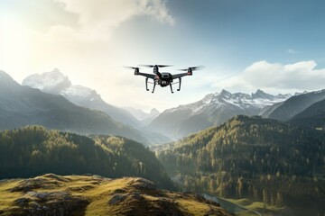 Drones fly over stunning landscapes