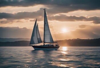 segelboot three-dimensional atlantic blue lonely solitude relaxation recreation vacation azur sea mediterranean ocean travel boat shipping sail sailboat sailing vessel