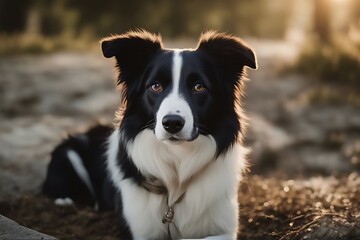 Fototapeta premium 5 collie border old years looking 1 camera close dog pet closeup white background animal themes black canino front view mammal mouth open no people nobody one panting portrait purebred studio shot