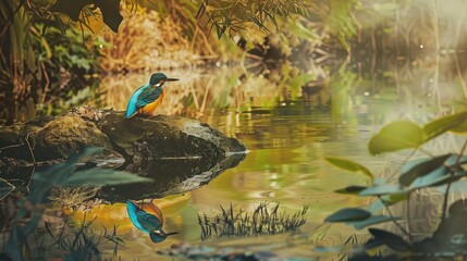 Kingfisher by the Water