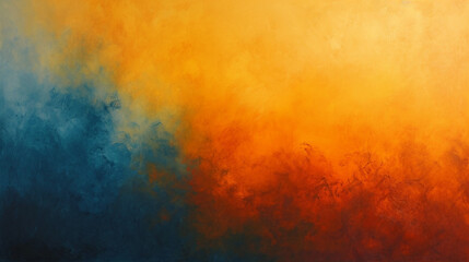 Obraz premium A painting of a yellow and blue background with a red line