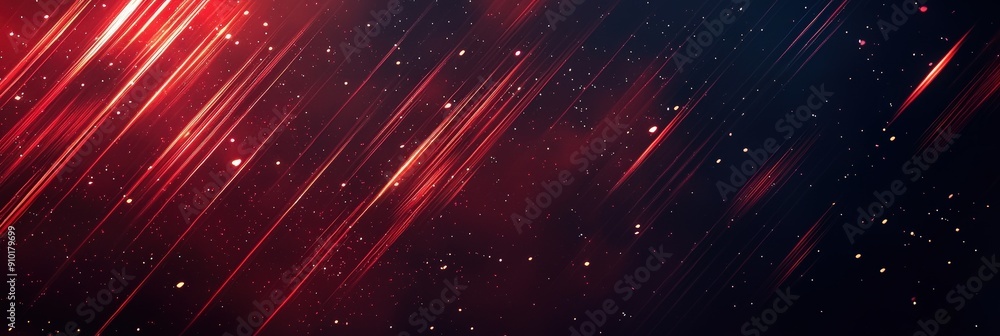 Aufkleber colorful streaks of red and orange dance across a dark background, creating a dynamic and vibrant at