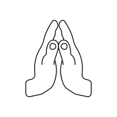 Pray  vector icon