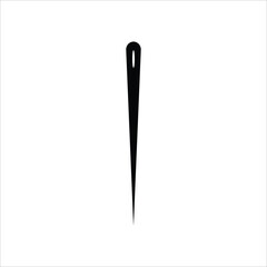 Sewing Needle icon isolated on white