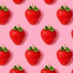 strawberry seamless background