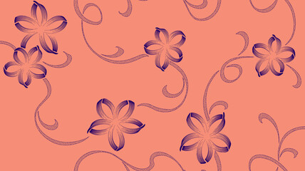 seamless embroidery summer ethnic print