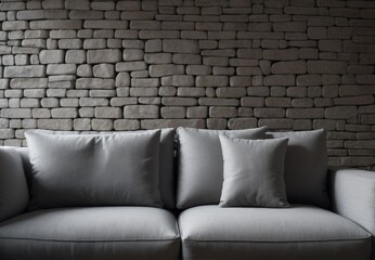 sofa and pillows