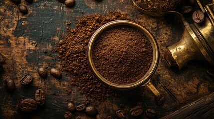 A day of fortune-telling on coffee grounds. coffee grounds