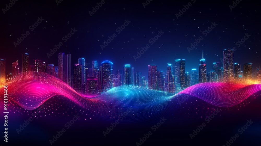 Poster digital data background. can be used to describe computer networks, technical processes, digital sto