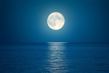  Moon Above the Ocean