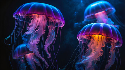 Fototapeta premium Jellyfish in Water 2