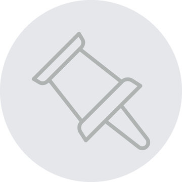 recommend clip art: Push Pin Vector Line Grey Circle Grey