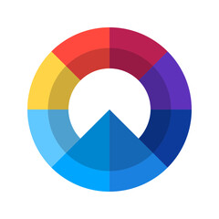 Complete Vibrant Hue - Color Wheel Icon Set

