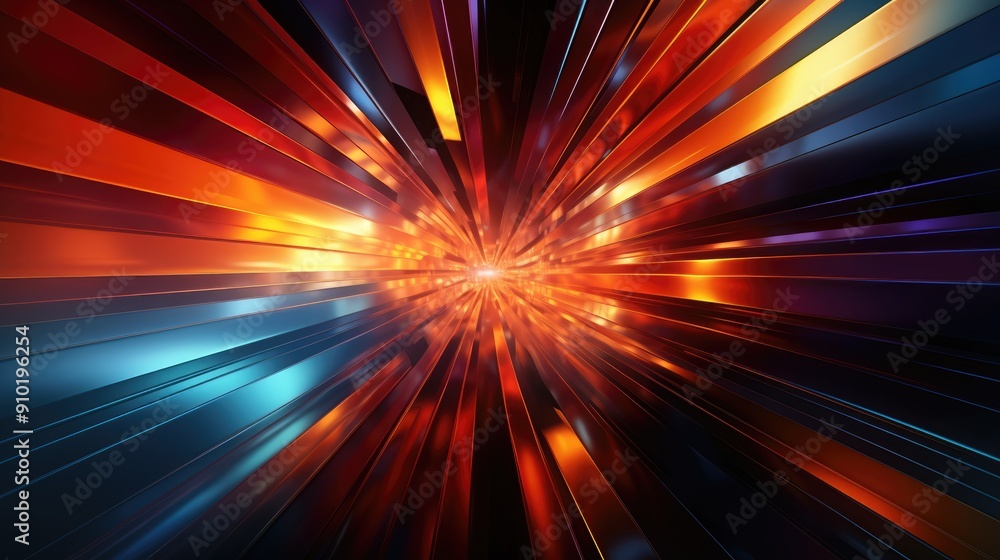 Poster abstract tunnel digital backdrop, symbolizing innovation at the intersection of art and technology.,