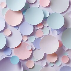 A vibrant assortment of delicate paper circles in varying sizes and hues, creating a whimsical festive pattern..