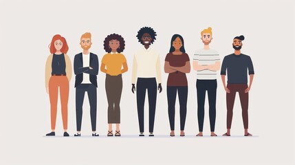 Fototapeta premium A diverse team of leaders working together in an inclusive environment