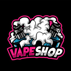 vape shop logo company template