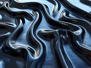 Obraz premium Abstract Metal Flow Art, 3D Design of Liquid Metal