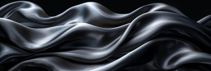 Obraz premium Abstract Art Design, Wave Pattern, Digital Illustration