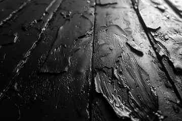 Fototapeta premium Water-stained wooden floor