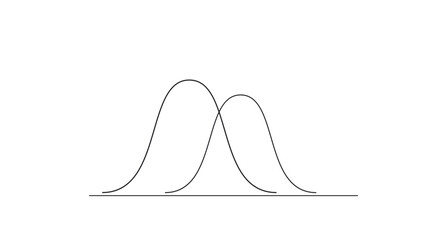 Bell curve graph. Gaussian or normal distribution graph. Probability theory mathematical function. Infographic, Giving, Parabola, Bell