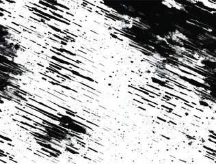 Black and white grunge pattern. Abstract noise background. Dirty and damaged. Monochrome texture. 