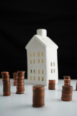 Savings concept for home purchase