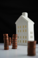 Vertical photo of Savings concept for home purchase