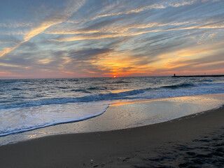 Fototapeta premium sunset on the beach