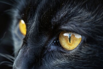 Black cat playfully catching colorful lollipop, mid-air candy chase on white background, joyful moment captured.