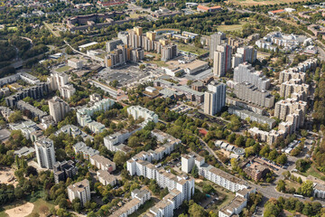 Naklejka premium Chorweiler ist ein Stadtplanungsprojekt der 70 Jahre und der nördlichste Stadtbezirk von Köln.