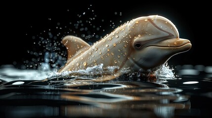 Dolphin Jumping Out of Water