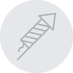 RocketLion Vector Line Grey Circle Grey