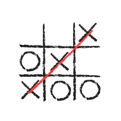 Tic tac toe. Tic tac toe win