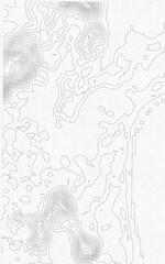 Topographic line map, with real terrains on the beach. Modern design with White kraft paper background with topographic wavy pattern design, map, pattern, texture, line, adventure, mountain