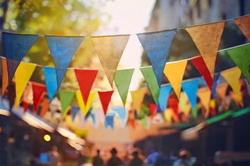 Adornos en las calles, motivo de fiestas populares