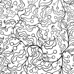 seamless pattern with leaves