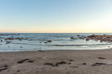 Beach on the coast of Cyprus Zapallo bay..