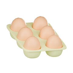 Egg 3d icon isolated on transparent background, 3d rendering, 3d fitness icon