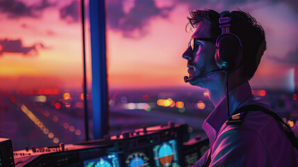 the air traffic controller. International Air Traffic Controller Day.