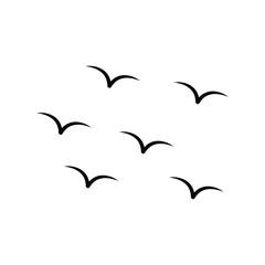 bird fly icon vector design silhouette style