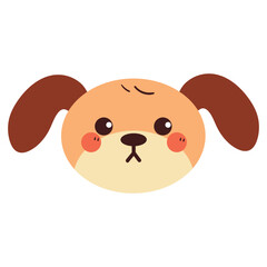 hand drawing cartoon puppy. cute animal drawing, doodle