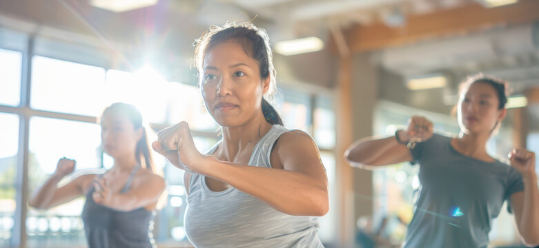Women Empowerment through Self-Defense Training in Community Center with Supportive Instructor