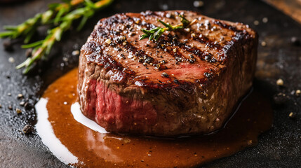 Bernese sauce, based on butter, egg yolks and tarragon, is the perfect complement to filet mignon.