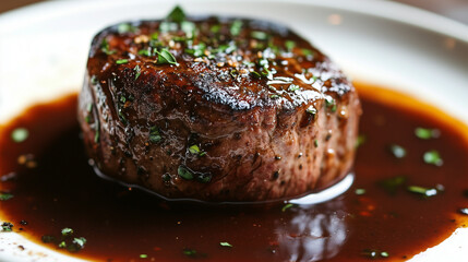 Bernese sauce, based on butter, egg yolks and tarragon, is the perfect complement to filet mignon.